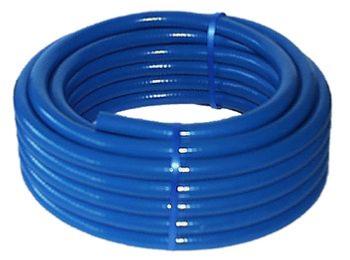 Tuyau PVC renforcé souple bleu . Eclatement 54 bars 