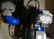 Compresseur 230V  couplés 2 X C-350-EXC, soit  6CV 100L 9 Bars en MONOPHASE