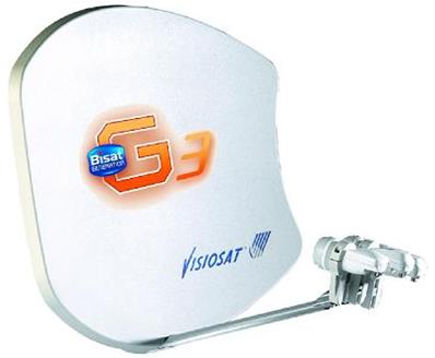 Parabole Visiosat BISAT G3 A sans LNB BLANCHE