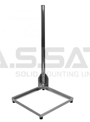 Châssis balcon ALU 50x50cm , avec mât ALU 50mmx100cm