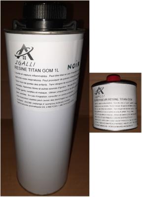 Résine + durcisseur TITAN-GOM , Base INCOLORE 1 litre, + durcisseur 0.2L