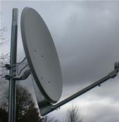 Parabole alu 55cm AL55LX avec LNB TWIN HDG2