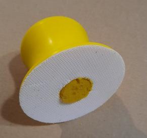 Cale à poncer semi-rigide ronde 3" pour ponçage manuel à l'eau 