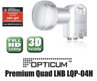 LNB OPTICUM QUAD 0,1 dB