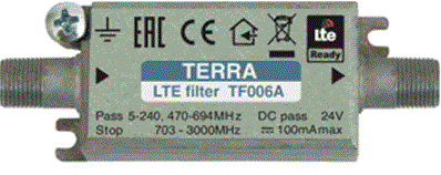 FILTRE LTE 5-694MHz TF006A Pour intérieur uniquement