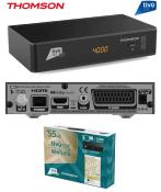 RECEPTEUR TIVUSAT HD THOMSON THS807  AVEC CARTE ACTIVEE ETPARAMETRAGE