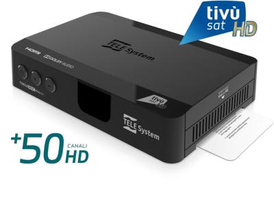 Récepteur TELESYSTEM TS9018 HD + carte TIVUSAT HD