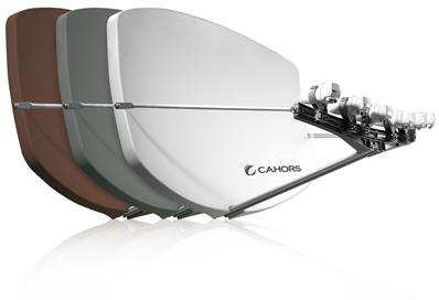 CAHORS / VISIOSAT BIG BISAT réflecteur SMC 91x71 cm jusqu'à 8LNB blanche