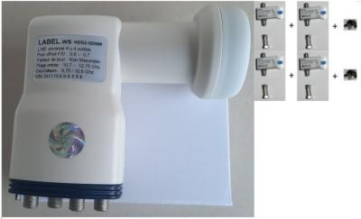 LNB QUAD HDG2-QDNM + atténuateurs