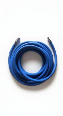 Tuyau haute qualité avec raccords rapides une main, diamètre intérieur 10mm, longueur 12m, en gomme bleue électrostatique