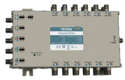 Multiswitch 5/24 pour cascades TERRA MV524